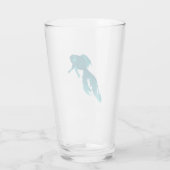 Blauwe visbril glas (Achterkant)