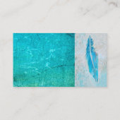 blauwe visitekaartje aangepaste sjabloon (Achterkant)