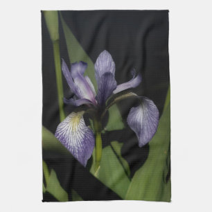 Blauwe vlag Iris-ventilator Theedoek