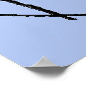 Blauwe vlakken Abstract Poster (Hoek)