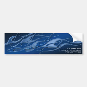Blauwe vlam 2 bumpersticker