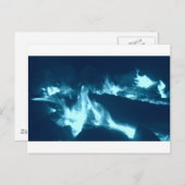 Blauwe vlam briefkaart (Voorkant / Achterkant)