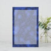 Blauwe vlam briefpapier (Staand voorkant)