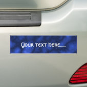 Blauwe vlam bumpersticker (Op auto)