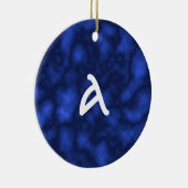 Blauwe vlam keramisch ornament (Rechts)