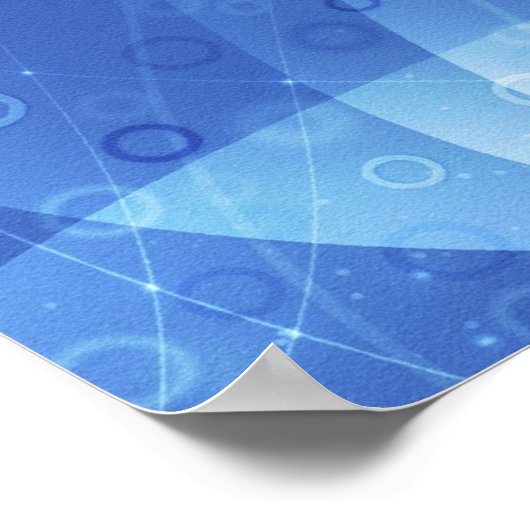 Blauwe vlam poster (Hoek)