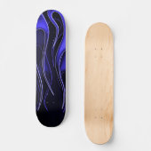 Blauwe vlameskarton skateboard (Voorkant)