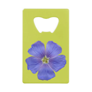 Blauwe vlas #1 kredietkaart flessenopener