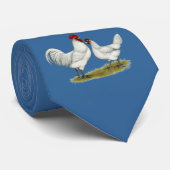 Blauwe vleeskuikens stropdas (Opgerold)