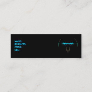 Blauwe vlek mini visitekaartje