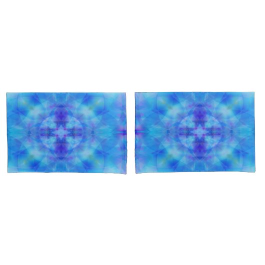 Blauwe vleugels kussensloop (Voorkant-Set)