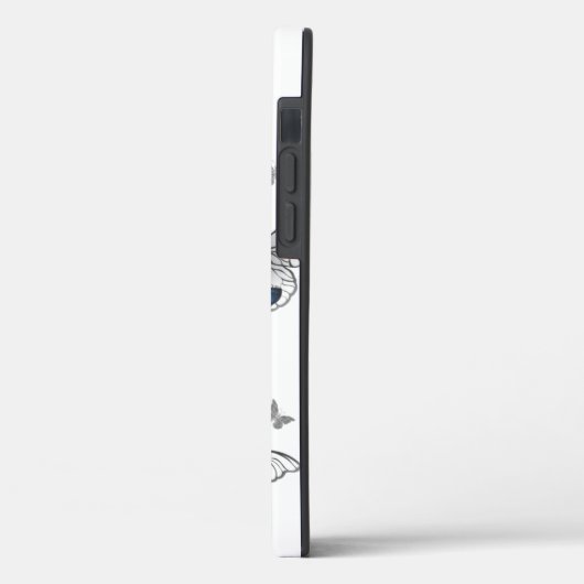 Blauwe Vliegende Vlinders Morpho Case-Mate iPhone Case (Achterkant / Links)