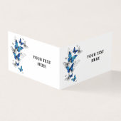 Blauwe Vliegende Vlinders Morpho Kaart (Buitenkant)