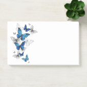 Blauwe Vliegende Vlinders Morpho Post-it® Notes (Kantoor)