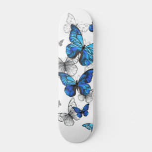 Blauwe Vliegende Vlinders Morpho Skateboard