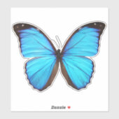 Blauwe vlinder 1 sticker (Vel)