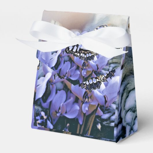 Blauwe vlinder bedankdoosjes (Voorkant Zijde)