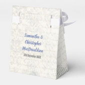 Blauwe Vlinder bruiloft Bedankdoosjes (Achterkant)