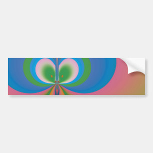 Blauwe Vlinder Bumpersticker