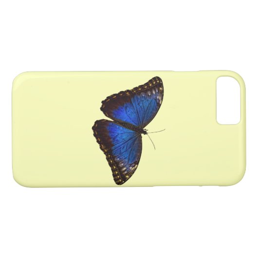 Blauwe vlinder Case-Mate iPhone case (Achterkant (Horizontaal))