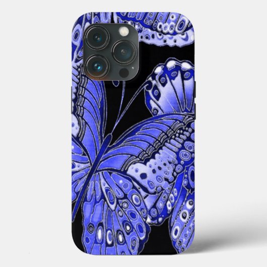 Blauwe vlinder Case-Mate iPhone case (Achterkant)