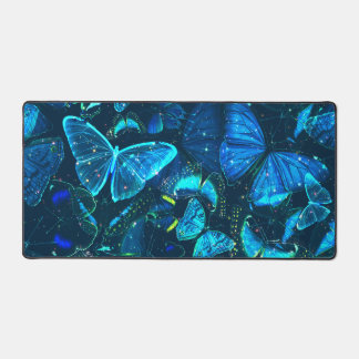 Blauwe Vlinder Dromerige Whimsical Werkplek Decora Bureaumat