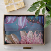 Blauwe vlinder en de Dahlia Tissuepapier (Geschenk)