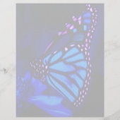 Blauwe vlinder flyer (Achterkant)