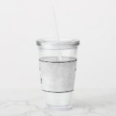 Blauwe vlinder gepersonaliseerde acrylknollen acryl drinkbeker (Links)