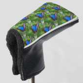 Blauwe vlinder golfheadcover (3/4 voorkant)