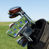Blauwe vlinder golfheadcover (Insitu)