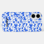 Blauwe vlinder iPhonettas Case-Mate iPhone Case (Achterkant (horizontaal))