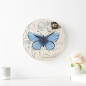 blauwe vlinder Italiaanse Briefkaart klok (Huis)
