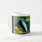 Blauwe vlinder koffiemok (Voorkant links)