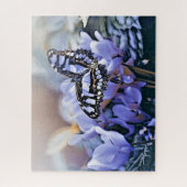 Blauwe vlinder legpuzzel (Verticaal)