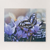 Blauwe vlinder legpuzzel (Horizontaal)