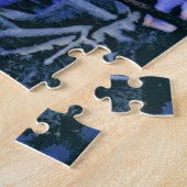 Blauwe vlinder legpuzzel (Zijkant)