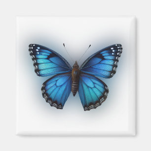 Blauwe vlinder magneet