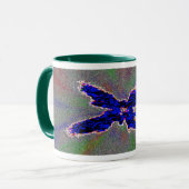 Blauwe vlinder mok (Voorkant links)