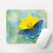 Blauwe vlinder muismat (Met muis)