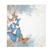 Blauwe vlinder notitieblok (Voorkant)