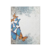 Blauwe vlinder notitieblok (Gedraaid)
