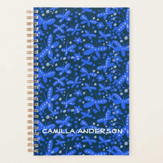 Blauwe vlinder planner (Voorkant)