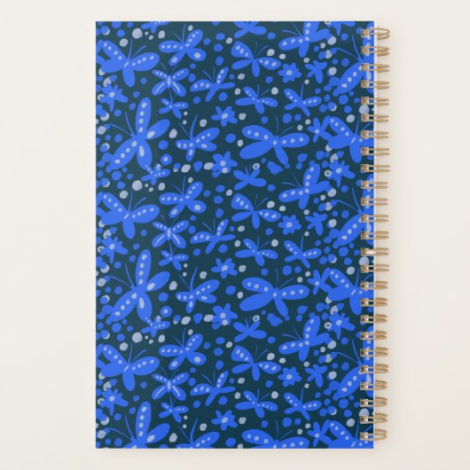 Blauwe vlinder planner (Achterkant)