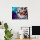 BLAUWE VLINDER POSTER (Thuiskantoor)