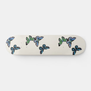 Blauwe vlinder skateboard