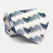 Blauwe vlinder stropdas (Opgerold)