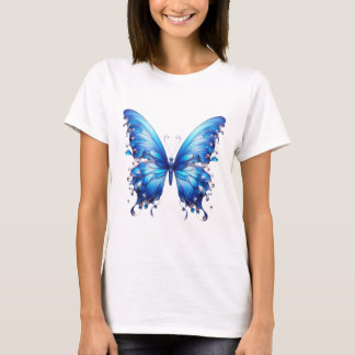 blauwe vlinder t-shirt