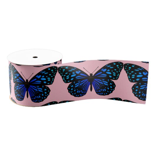 blauwe vlinder Thunder_Cove Grosgrain Lint (Spoel)