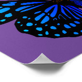 Blauwe vlinder Thunder_Cove Poster (Hoek)